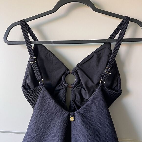 Anthropologie Malai Eiffel One-Piece Swimsuit $168 Women Medium Sexy Black GUC - Picture 6 of 15